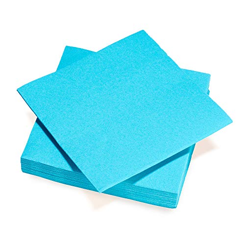 40 Serviettes Tex Touch 38x38cm Turquoise FSC Cover