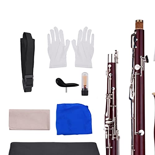 zuzu Professional Bassoon C- Key Maple Body Copper- Nickel Silver- Plated Key Woodwind Instrument Oboe Parts
