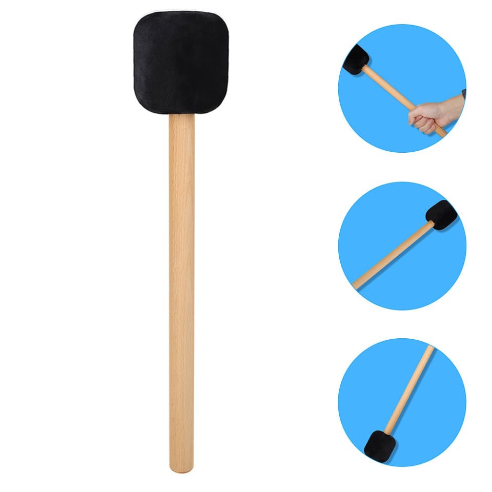 Baqueta para Bombo con Mango de Madera Cómoda Mallet Instrumento de Percusión miniatura 5