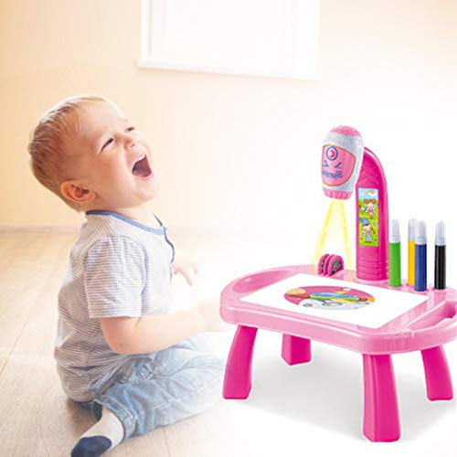 YYDS Home Projector Painting Table, Kids LED Projector Drawing Table, Projection Educational Toy Painting Lightweight Educational Drawing Toy Game - Thumbnail 6