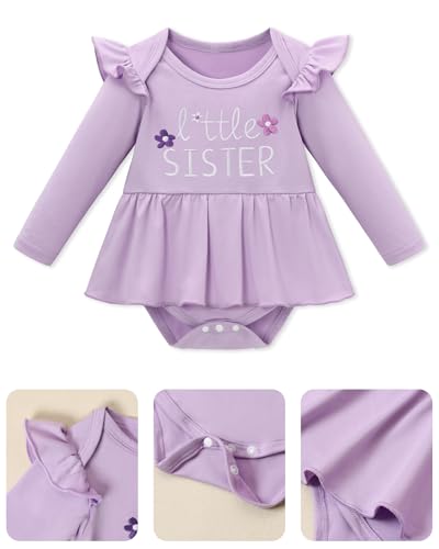 Baby Infant Girl Clothes Long Sleeve Ruffle Romper + Pants + Headband Set Newborn Girl Outfits 0-18 Months4