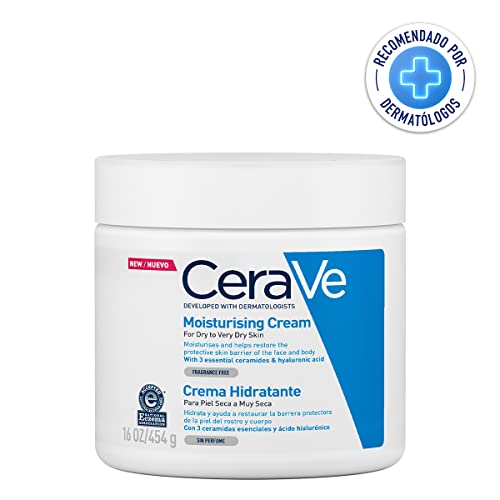 CeraVe Moisturising Cream | 454 g/16 oz | Daily Face, Body & Hand Moisturiser for Instant & Long-Lasting Hydration & Eye Repair Cream | 14 ml/0.5 oz | Eye Cream for Dark Circles & Puffiness - Image 5