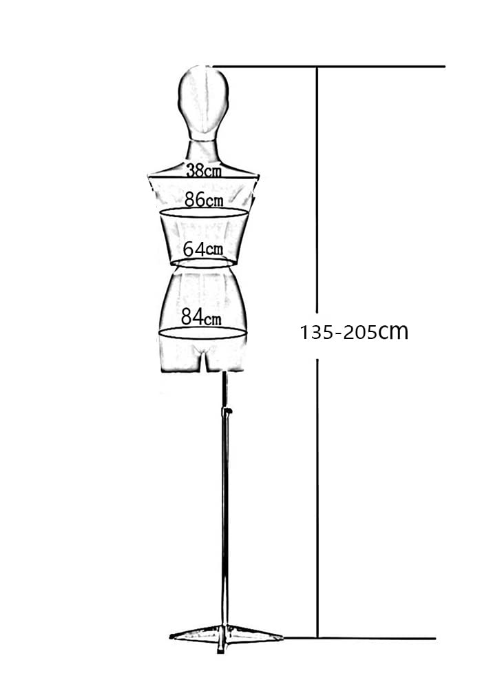 Grüne Schaufensterpuppe, Torso, Puppenkleid, Samt, halblanges Modell, höhenverstellbar, Metall, Gold, Silber, quadratische Basis, Kleiderschmuck-Display (Farbe: Gold, Größe: S/Klein) (Silber M/Mittel)