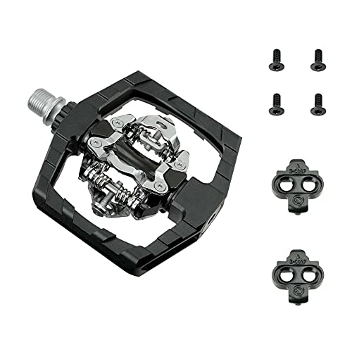 Venzo Click'r Compatible With Shimano Spd Mountain Bike Sealed Pedals With Cleats - Dual Platform Clipless Pedals For Mountain Bike - Easy Clip In & Out #TOP2