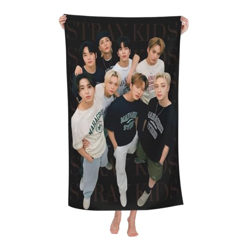 TEUIFAT Kids Music Group Stray Band Multifunktionales Badetuch durchlüftete Deckdecke EIN Muss für Badetücher in der Badewanne Pool Strand