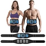 BENTENG EMS Muscle Stimulator, ABS Trainer Belt Abdominal Exerciser Stimulator, Abdominal Toning Belt, Portable Fitness Trainer, for Arm and Leg, No Need Gel Pads, USB Rechargeable(8 Modes 19 Levels)