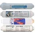4 Filter Set for 5-stage Alkaline Countertop Reverse Osmosis Revolution Systems