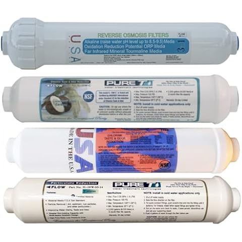 4 Filter Set for 5-stage Alkaline Countertop Reverse Osmosis Revolution Systems Cover