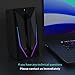 ZUO XI Desktop Speakers, 2.0 Channel PC Computer HiFi Stereo Gaming Speaker with Colorful LED Light Modes, Enhanced Bass and Easy-Access Volume Control, USB Powered with 3.5mm AUX-in.