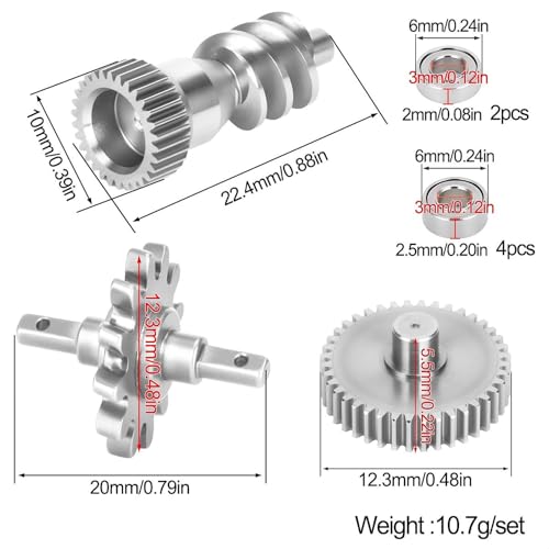 Kit d'engrenages pour boîte de RC pour réparer l'essieu usé - 2