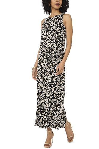 Floral Sleeveless Maxi Dress Smoke Gray