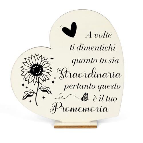 Idee Regalo Laurea - Ornamenti di Legno Motivazionali per Sorelle,