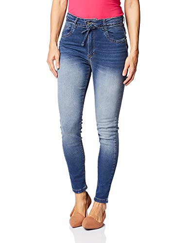 Jeans Skinny, Zune Denim, Feminino, Índigo, 38