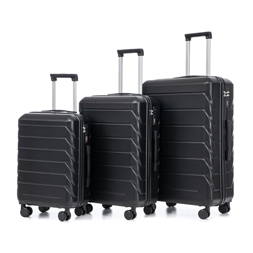 Ningering 3-Piece ABS Luggage Set