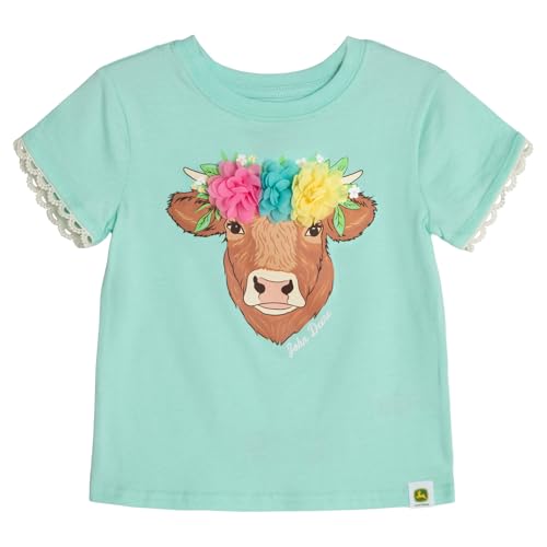 Image of John Deere Girls' Short Sleeve T-Shirt Toddler to Big Kid