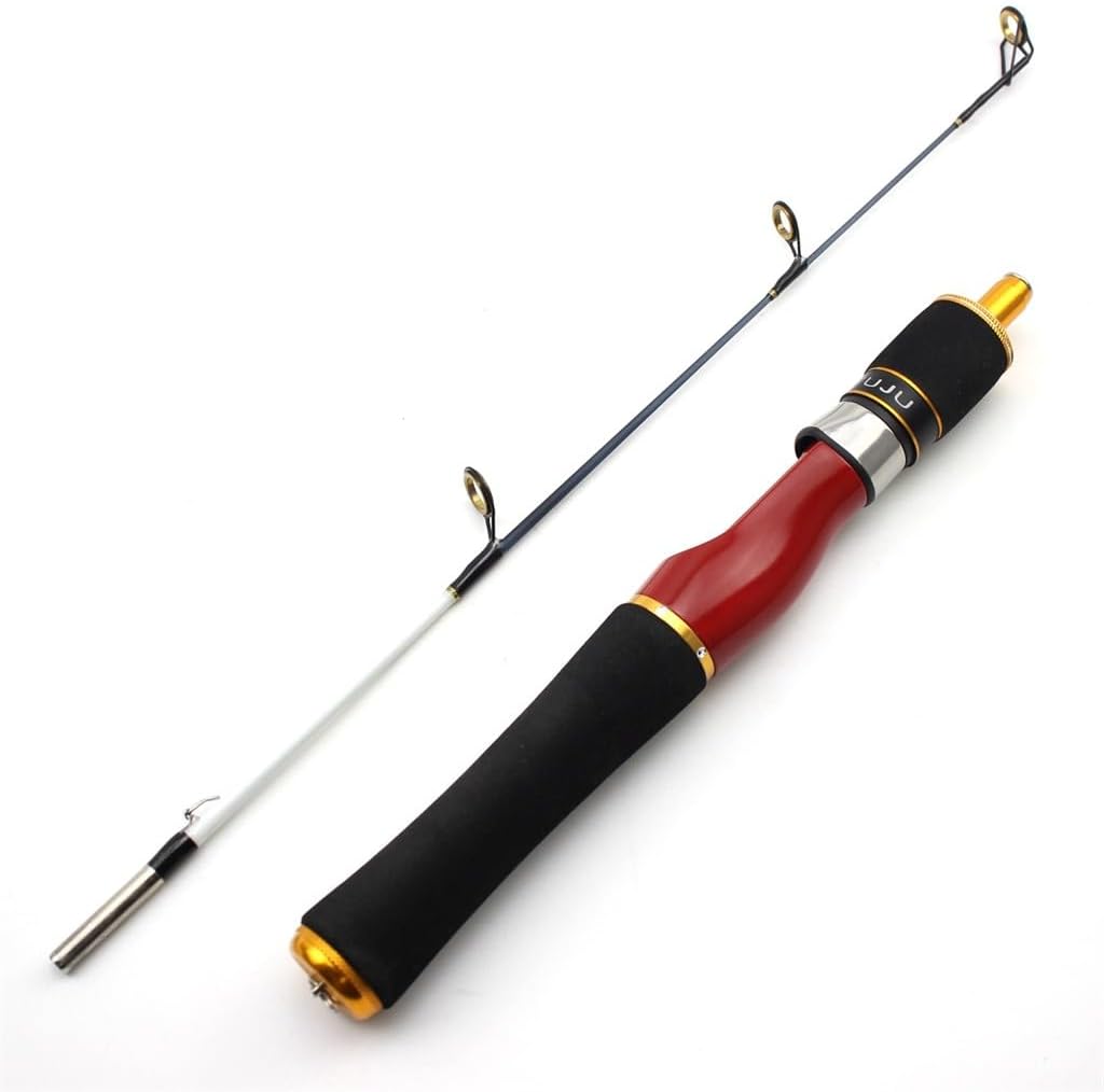 58cm Ice Fishing Rod Carbon Winter Short Portable Plug-in Boat Raft