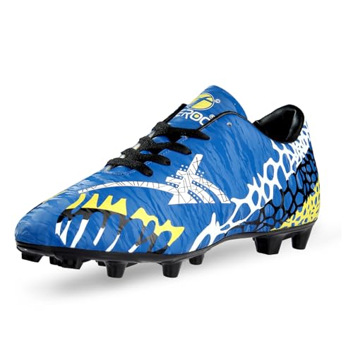 FEROC TPU Football Shoe Goal Attacker Men Boys Unisex Kids Football Shoes (Royal Blue, UK Footwear Size System, Adult, Men, Numeric, Medium, 10)