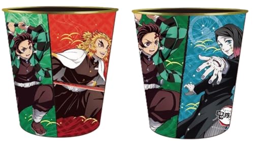 鬼滅の刃 ダストボックス２ 全２種類 (各1) ２個セット かまぼこ隊 竈門炭治郎 竈門禰豆子 我妻善逸 嘴平伊之助 煉獄杏寿郎 魘夢 猗窩座 無限列車編 ゴミ箱