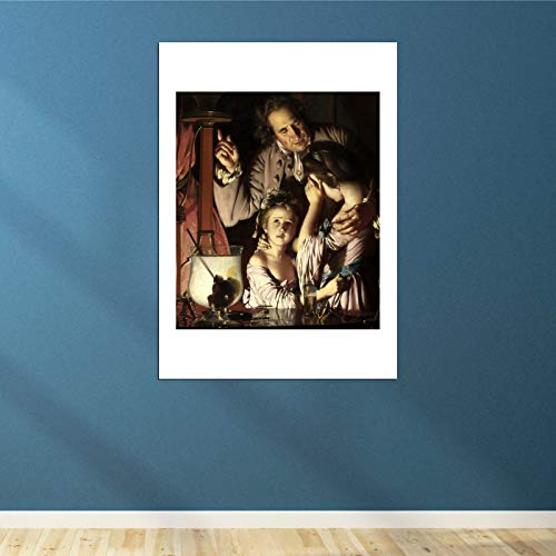 Une expérience sur un oiseau Tableau Joseph Wright Spiffing Prints XL Mat Encadré