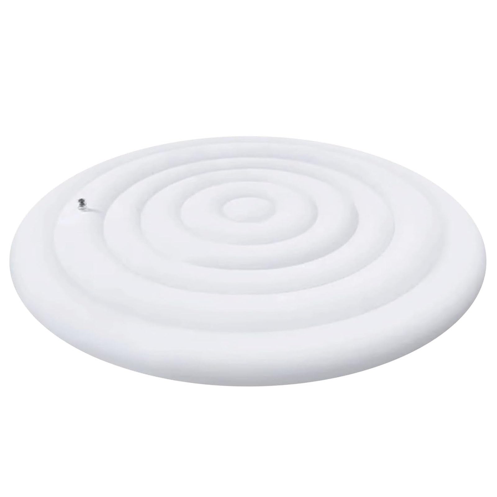 Runde aufblasbare Abdeckung Spa Aufblasbare Thermoabdeckung mit Inflations- und Deflationsventil Winddicht regendichtem schneebedeckter isolierter Whirlpools-Deckel(Größe:145cm/4.7 Ft)