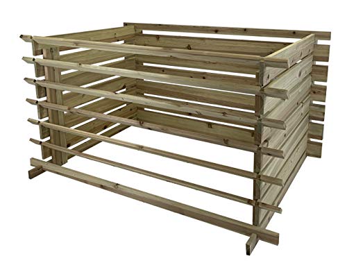 Selections Wooden Slatted Garden Composter Compost Bin (65cm x 120cm)