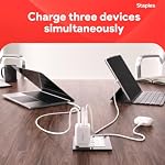 Staples TECH GaN Wall Charger, 65W, USB-A & USB-C, Compact - Image 6