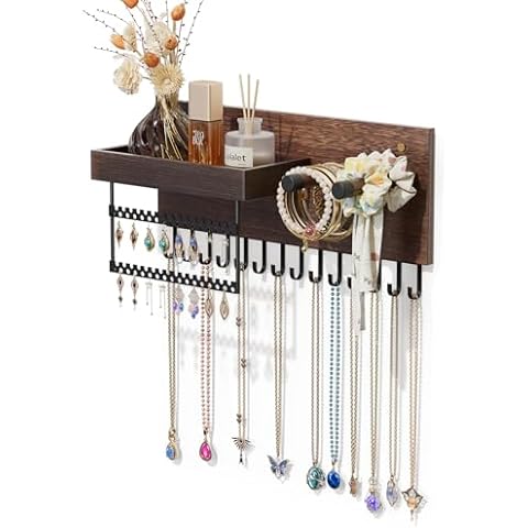 Lolalet Wall Mounted Jewelry Organizer Cover
