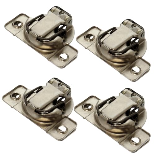 Self-Closing Optimat Plus 4 FM Special Hinges (4 Pack) for Hettich 6878464096, 9072548 Multicolor (35mm Cup, 11mm Depth, 2.5mm Distance, >13mm Doors)