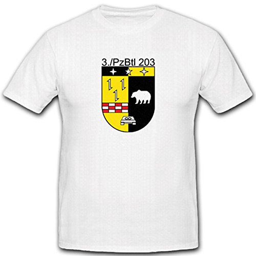 T-Shirt Panzerbataillon 203 Coupe Ample XXXXL pour Homme Fort et Passionné
