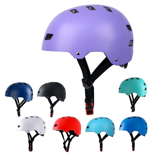Image of Skateboard Bike Helmet,3 Sizes for Adults Youth Teen Kids Toddler | Adjustable for Men Women Boys Girls,Safety Certified Multi-Sport for Scooter Skate Bicycle Skating Rollerblading