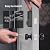 Hornbill Front Door Lock Set: WiFi Keyless Entry Smart Deadbolt Knob with Fingerprint Keypad App Code Fobs Remote Control Alexa Google, Digital Electronic Touchscreen Lock for Exterior - Black