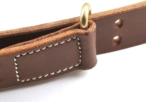 M1907 Leather Rifle Sling Dated 1942 M1 Garand Springfield Drum Dyed Leather
