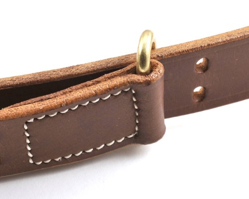 M1907 Leather Rifle Sling Dated 1942 M1 Garand Springfield Drum Dyed Leather #TOP4