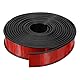 QUARKZMAN U-Form Kantenband, 16,4ft Selbstklebender U-Kanal Kanten Schutz TPE Flexibler Möbelkanten Schutz Furnierkantenabschluss für Schrank Tisch Regale (40mm, Schwarz)