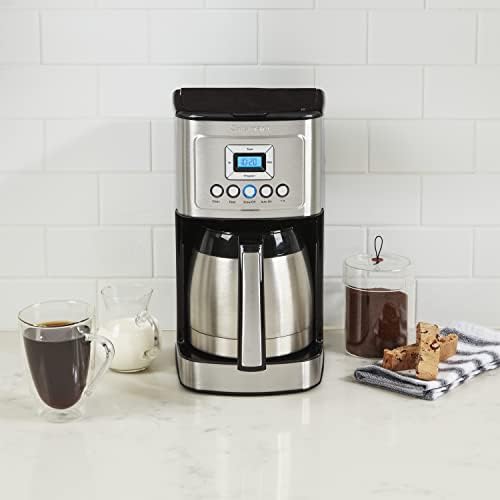 Cuisinart 12-Cup Coffee Maker, Programmable PerfecTemp Thermal Carafe Coffee Machine with 1-4 Cup Setting, Brew Strength Control and Brew Pause, Stainless Steel, DCC-3400NAS, Silver - 1