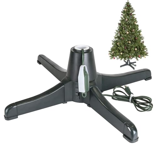 Suporte giratório para árvore de Natal - base giratória para árvore de Natal - suporte removível para árvore de Natal para Natal | Base giratória para suporte de árvore de Natal para decoração