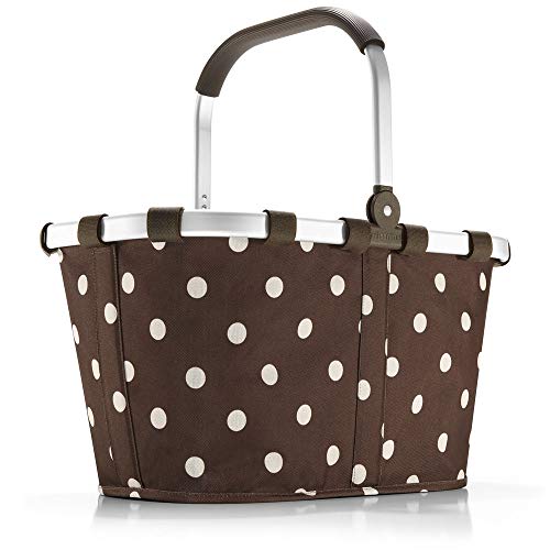 Preisvergleich Produktbild Reisenthel carrybag Mocha dots - BK6018+ braun Mokka Punkte - Design Einkaufskorb Korb Shopper braun mit Pünktchen