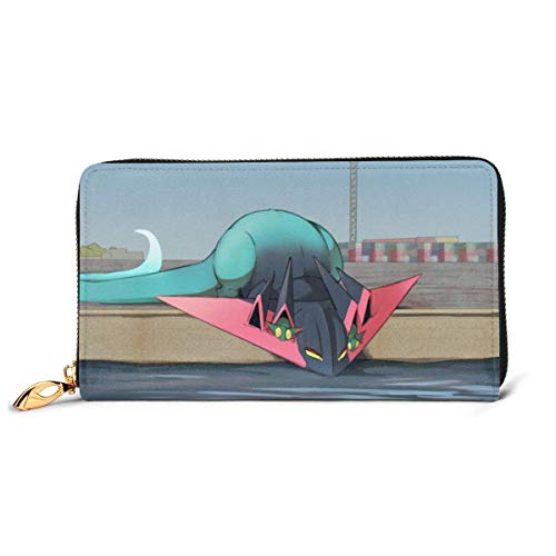 Preisvergleich Produktbild AOOEDM Dragapult Pflanzenblumen Sonnenblumen Brieftasche Reißverschluss um Leder Brieftasche Visitenkartenhalter Aufbewahrungstasche, Kartentasche Wechsel Aufbewahrung