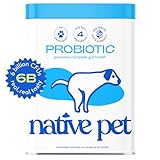 Picture of Native Pet Probiotic for Dogs - Vet Created Powder Digestive Issues Dog Probiotics + Prebiotic Bone Broth 232 Gram 6 Billion CFU - Dog Supplies - Powder Prebiotics and Probiotics Dogs Love! (16.4 oz)