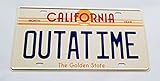 Sparkoo California Back to The Future Delorean Time Machine Outatime Metal License Plate Tag (Outatime)