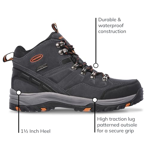 Skechers Men's Relment Pelmo, Grey, 6.5