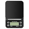 Anpress digitale koffieweegschaal met timer, multifunctionele elektrische 3000 g 0,01 oz / 0,1 g, sieradenweegschaal met verlicht LCD-gat in de hanger (batterijen NIET inbegrepen)