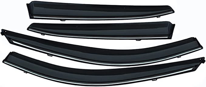 EZURI Cortavientos para ventanilla de Coche para Accord 2008 2009 2010 2011 2012 2013,Ventanas Laterales Delantera Trasera Protector Humo Lluvia Visera Deflector
