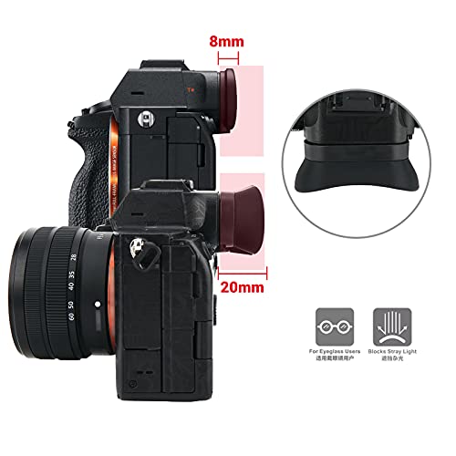 Soft Silicon Camera Viewfinder Eyecup Eye Cup Eyepiece Replacement For Sony Alpha A7R V A7Rv A7R5 A7 Iv A7M4 A7Iv A1 & A7S Iii A7Siii A7S3 Ilce-7Sm3 Evf Eyeshade Protector Replaces Sony Fda-Ep19 #TOP1