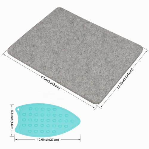 Alfombrilla de lana para planchar patchwork y costura creativa 43x34 3