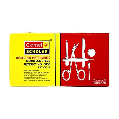 Camlin Dissection Instrument Box | Complete Biology Lab Kit for Students | Stainless Steel and Plastic Tools for Practical Use in School & College Labs | Pack of 2-image-6