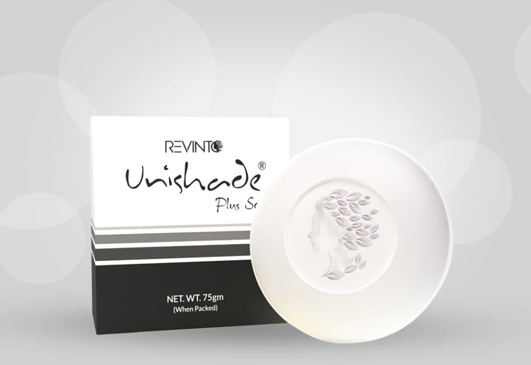 Revinto Unishade Plus Soap, SKIN GLOW | luxurious skincare solution designed to brighten and enhance your natural glow | 75gm(Pack of 2)