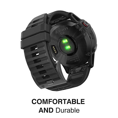 MoKo Strap Compatible with Garmin Fenix 7/7 Pro/6/6 Pro/5/5 Plus/Forerunner 965/955/945/Instinct/Instinct Solar/Instinct 2 - Image 4