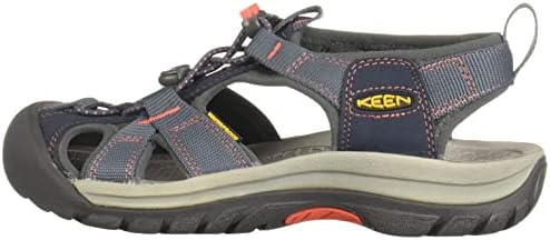 KEEN Women's Venice H2 Sandal,Midnight Navy/Hot Coral,5 M US | Image 7
