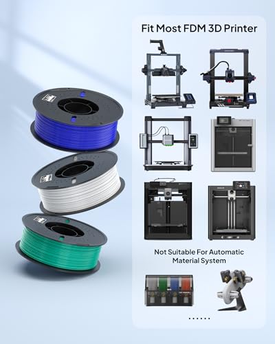 Image of ELEGOO TPU Filament 1.75mm Red 1KG, 95A Flexible Soft 3D Printing Filament 1KG Spool(2.2lbs) Fits for Most FDM 3D Printers